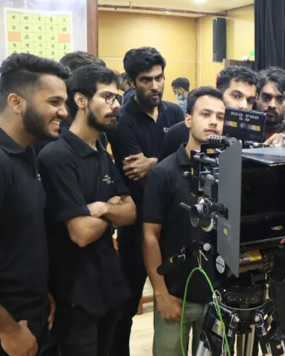 filmmaking students at film academy in mumbai